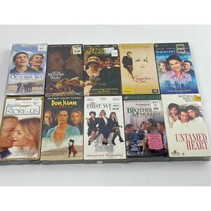 NOS Vintage 80s 90s VHS Tape Romantic Comedy Movies Set of 10 NEW Sealed EJ2076